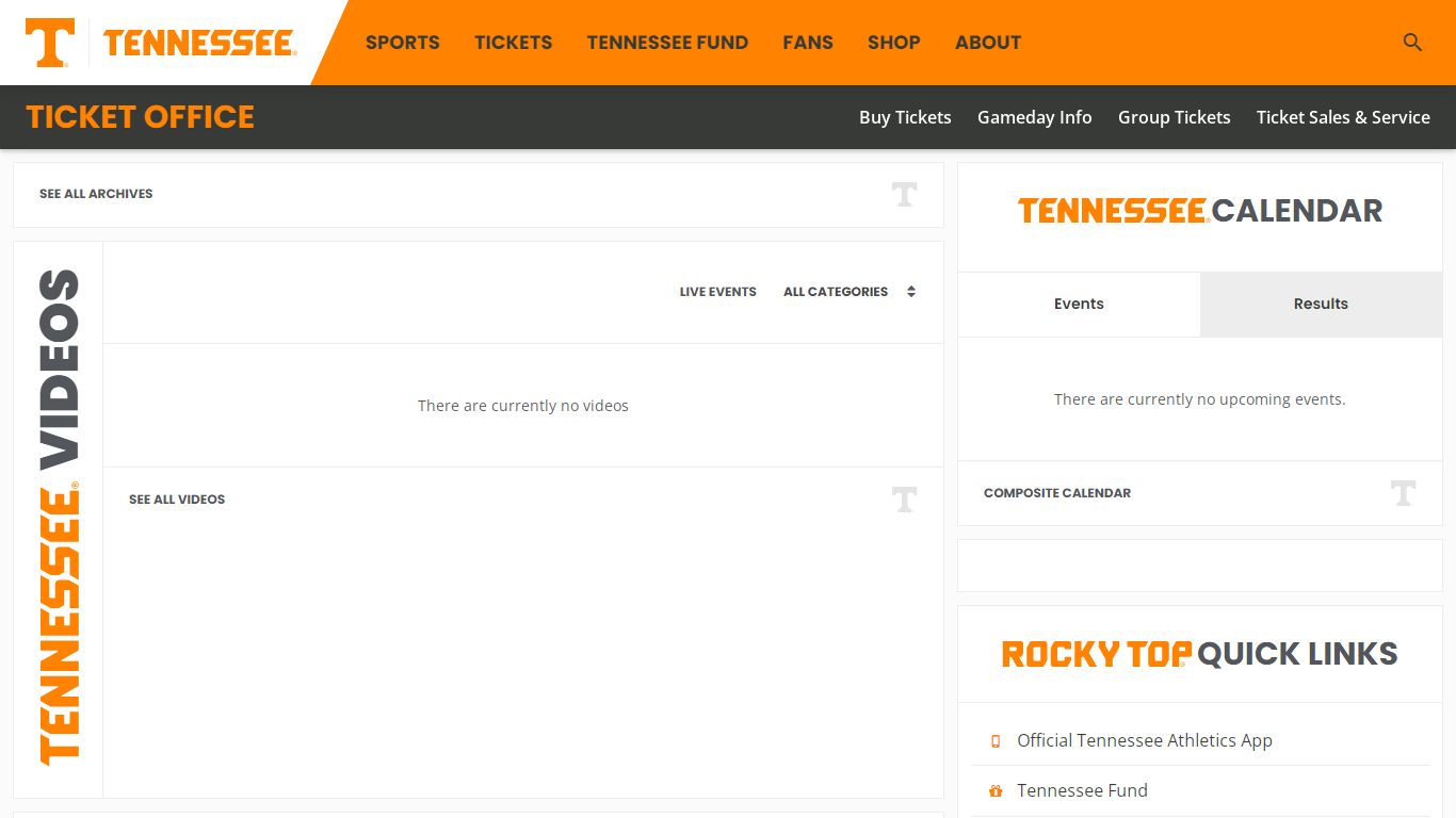 Ticket Office - University of Tennessee Athletics